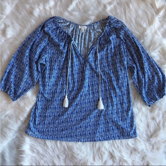 Soft Joie small top tassel flowy blouse - Picture 2 of 5